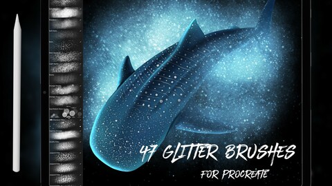 47 Glitter Textures for Procreate