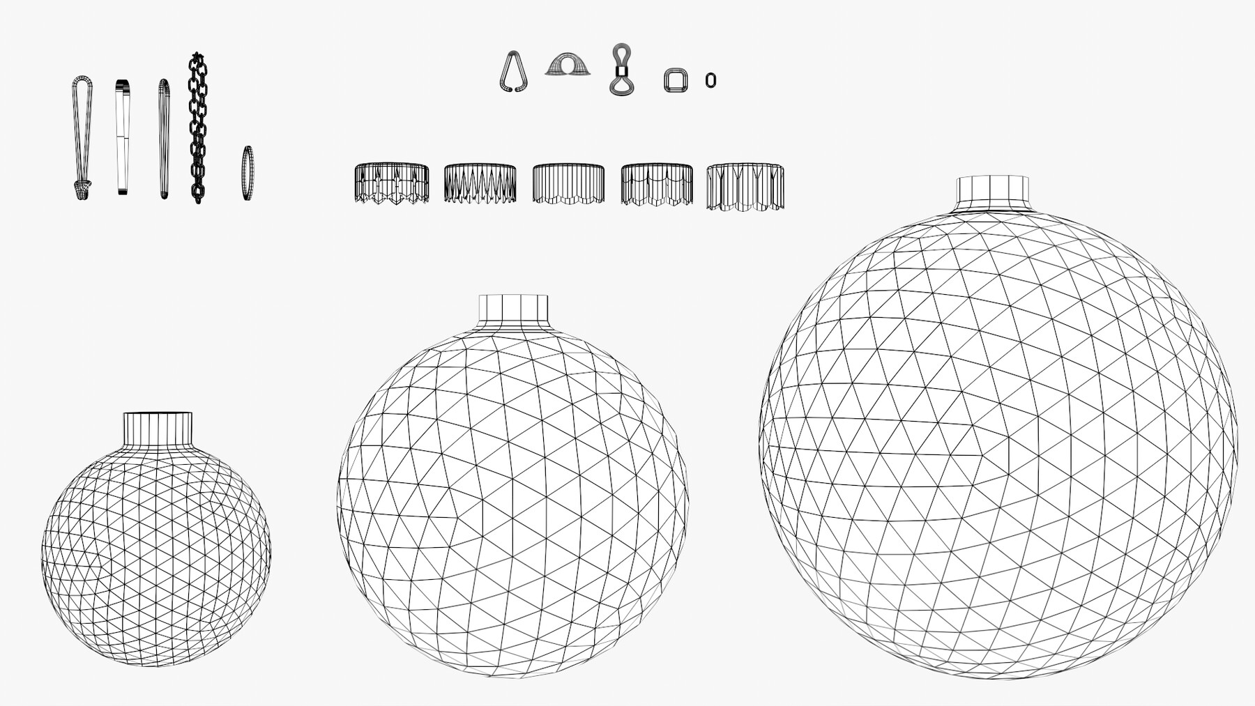 ArtStation - Christmas Ball Baubles kitbash v2 | Resources