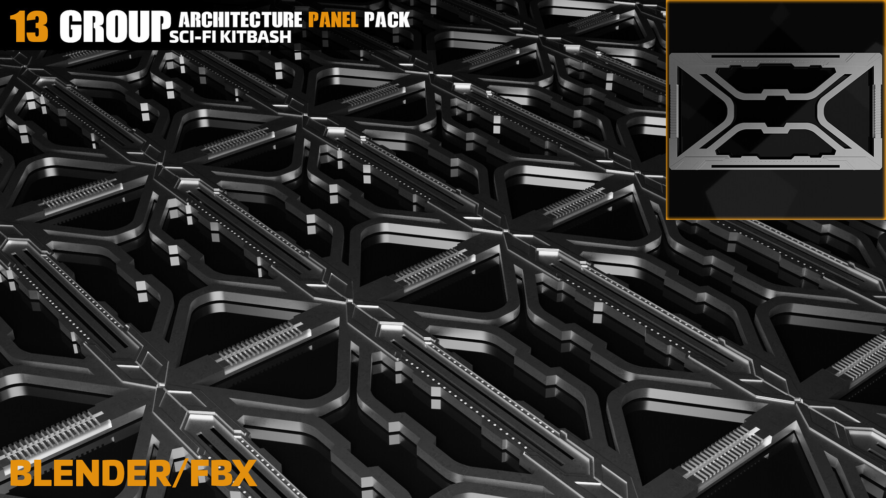 ArtStation - Sci-Fi Architecture Panels Pack vol 09 | Game Assets