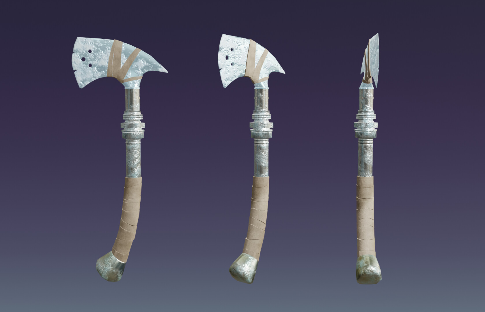 Artstation 8 Elemental Axes Collection Game Assets