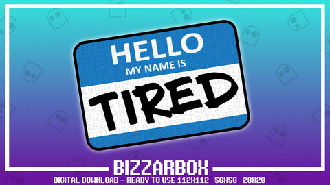 Twitch Emote: Hello Tired