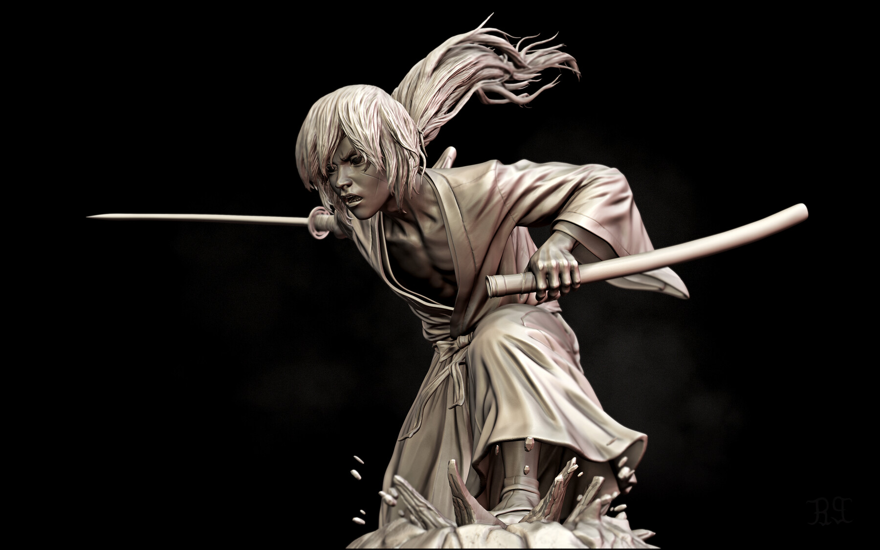 Dtninja831 - Here is a new illustration of Kenshin Himura! Source