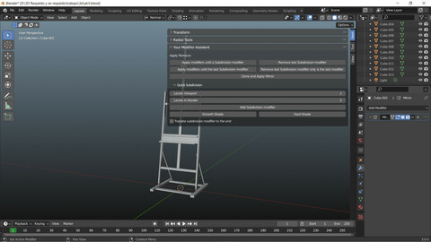 Blender addon Modifier Assistant