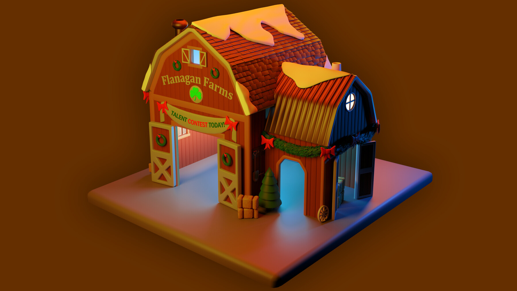 ArtStation - Christmas buildings collection vol.2 | Resources