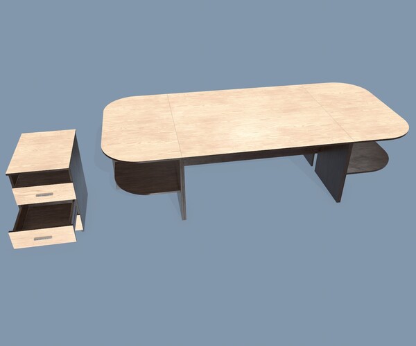 ArtStation Office Desk Game Assets