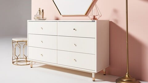 Moi Modern 1200 Wide 3 Drawer Cabinet