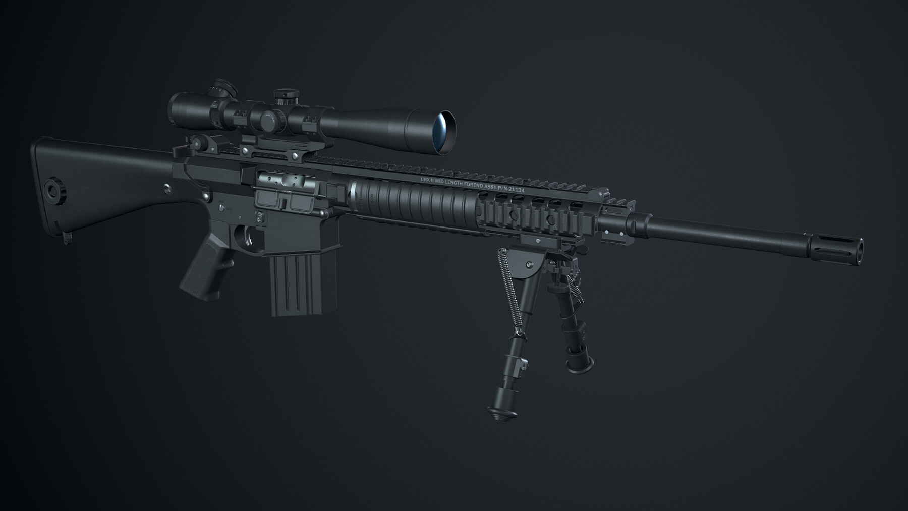 ArtStation - AR-10 Custom-02 M110 edition | Game Assets