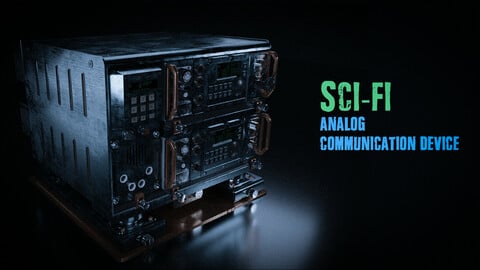 Sci-Fi Analog Communication Device High Poly