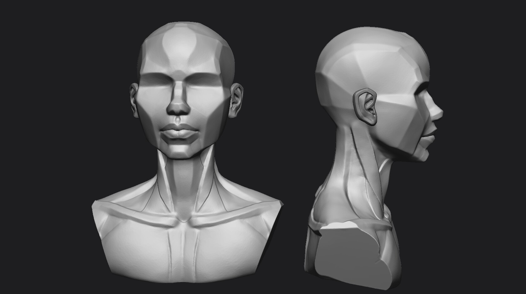 ArtStation Base mesh Head Resources