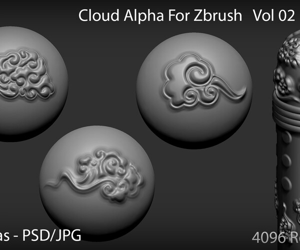 clouds alpha zbrush
