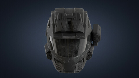 Halo MK5 Helmet Low-poly 3D model