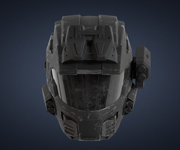 ArtStation - Halo MK5 Helmet Low-poly 3D model | Resources