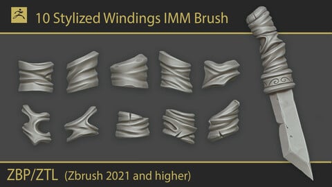 Stylized Windings IMM Brush