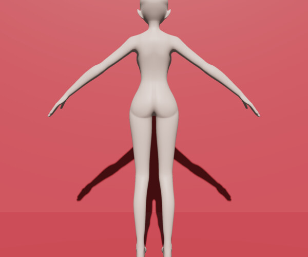 Anime character Free 3D Model  blend fbx  Free3D