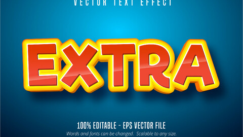 ArtStation - Extra text effect, editable font style | Artworks