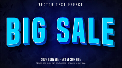 Big sale editable text effect