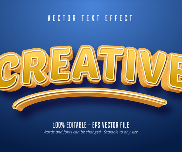 Artstation - Creative Text, 3d Editable Text Effect 