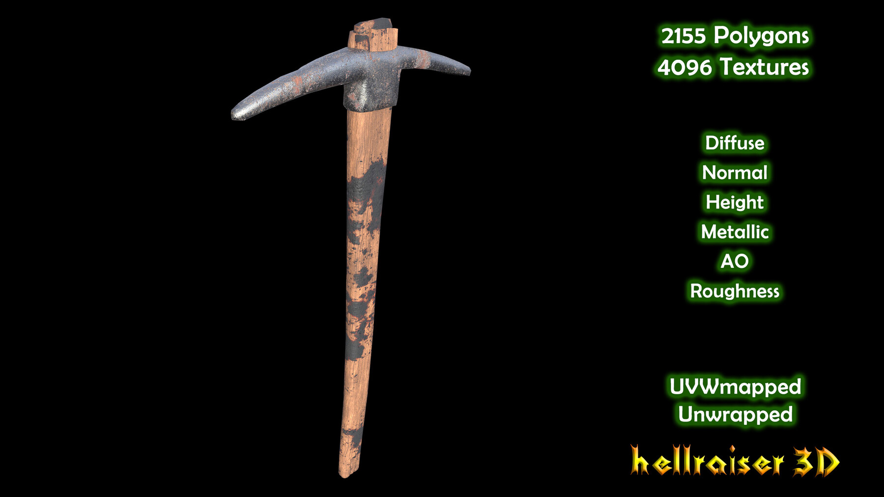 Artstation - Pickaxe - Pbr - Textured 