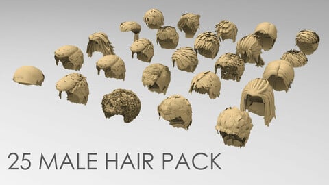 25 Male hair pack