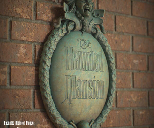Disney's Haunted Mansion color changing 3d printed wall plaque Art ...