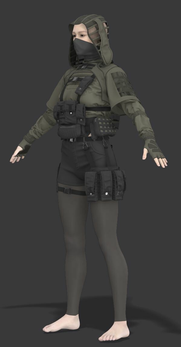 X-Fashion Tactical Outfit for Genesis 8 Female(s)