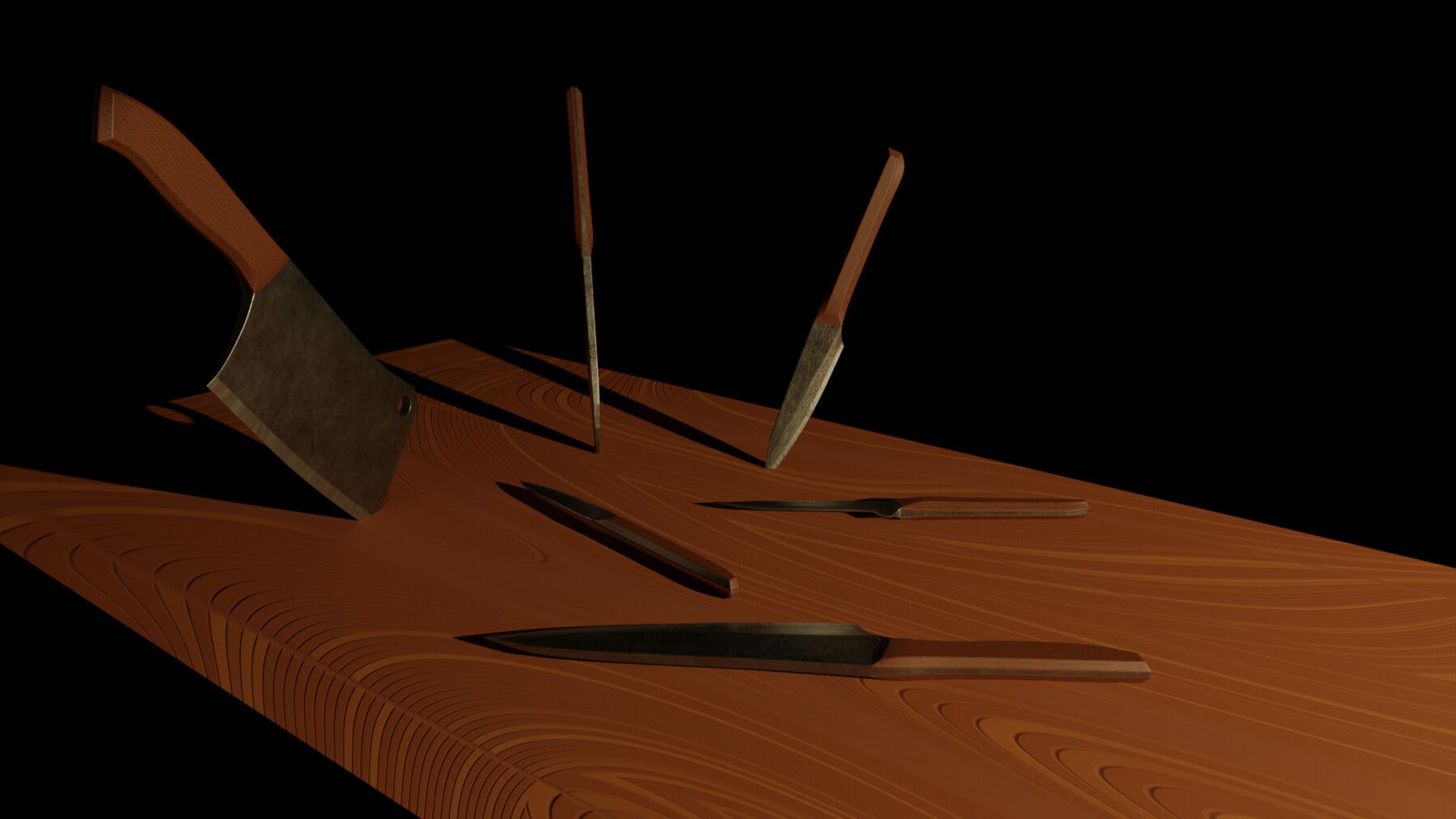 ArtStation Knife Set Game Assets