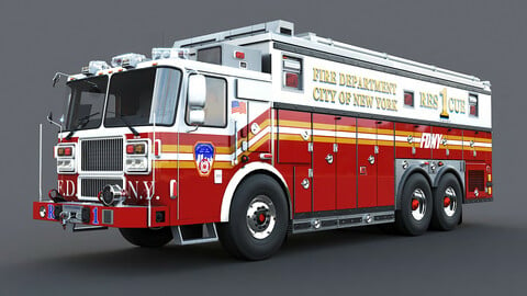 Fire Truck FDNY Rescue 1