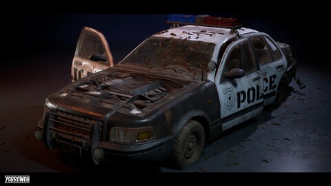 Police Car - Interactable Vehicles [UE4]