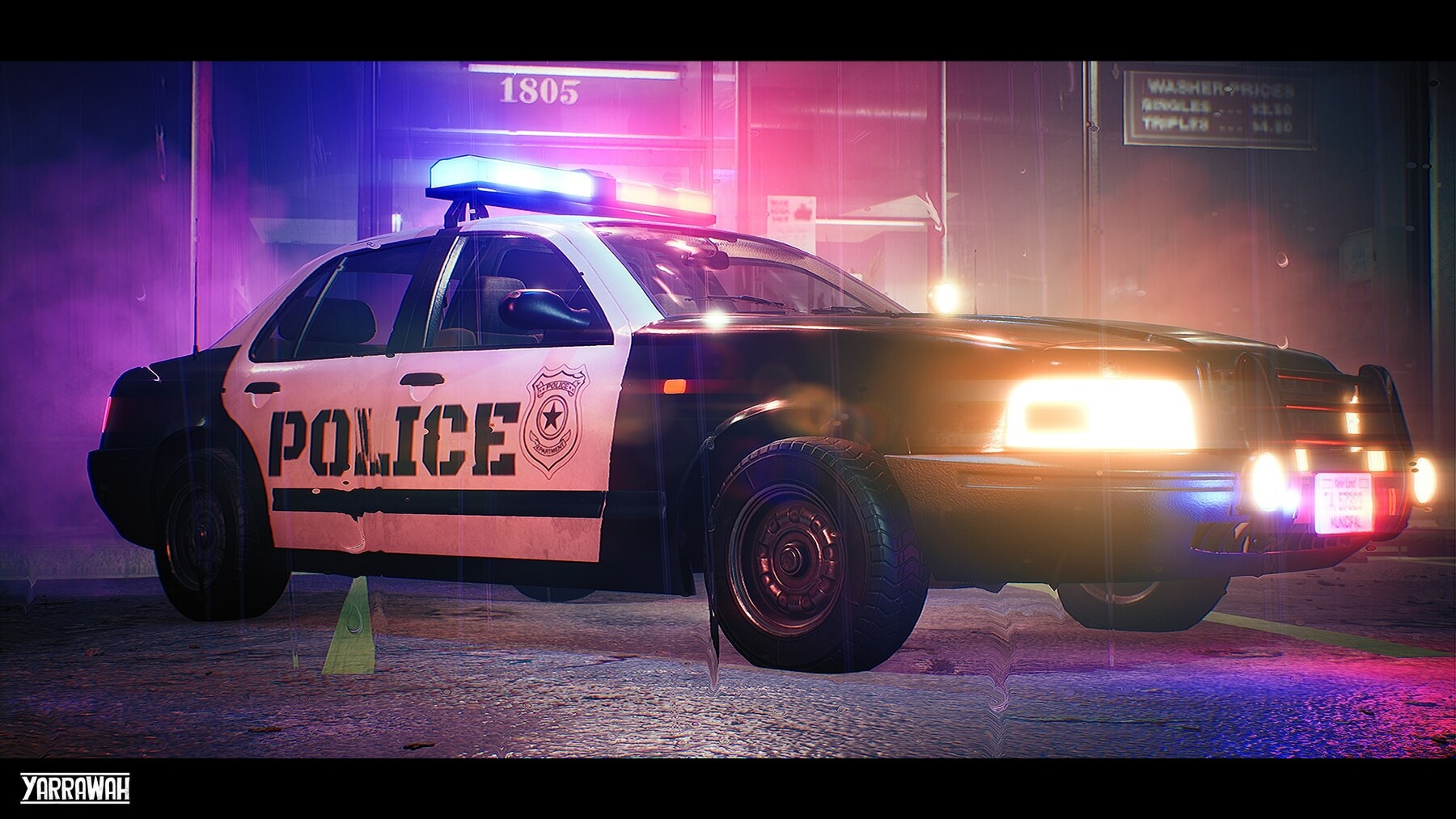 drivable police car