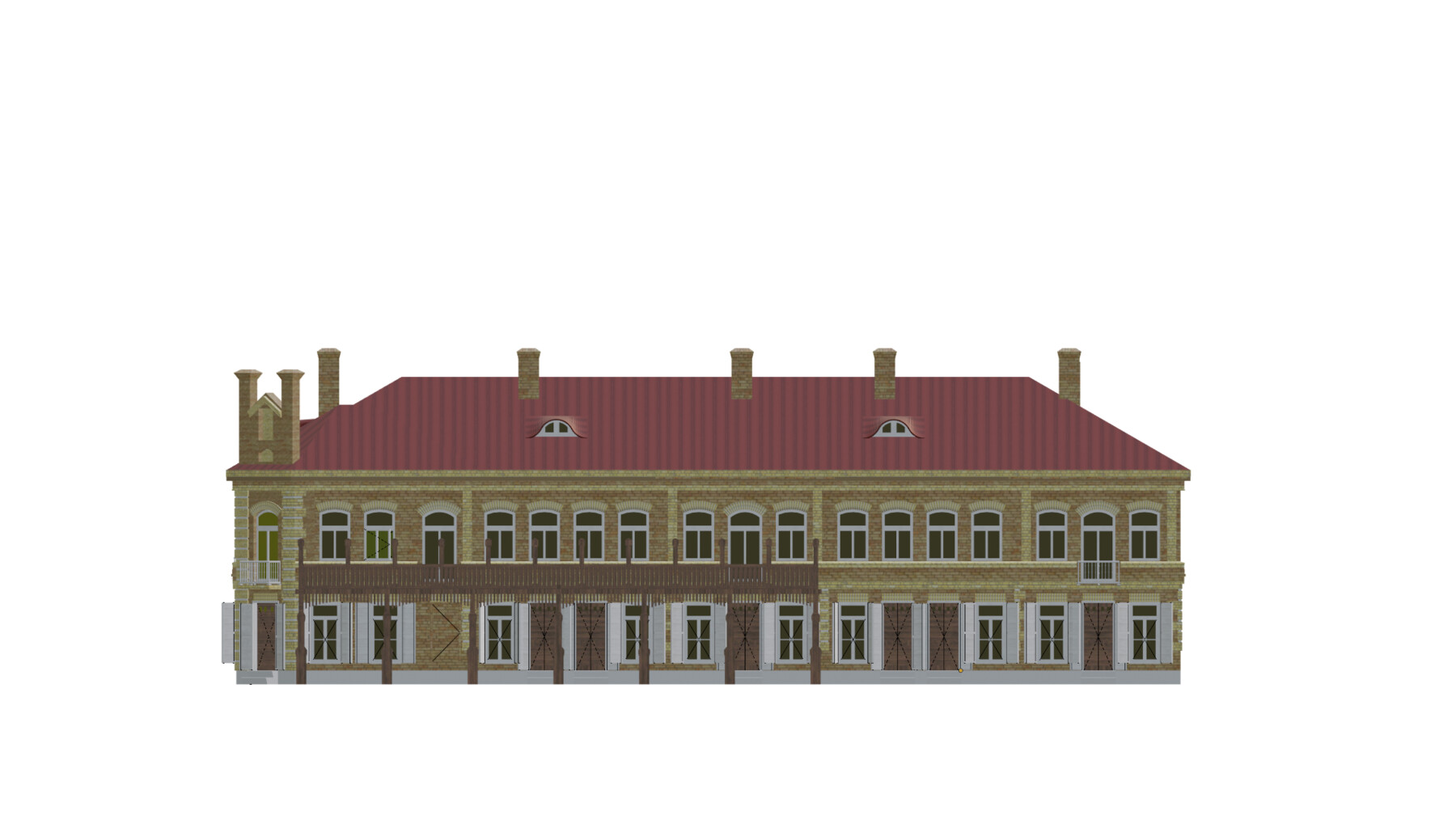 ArtStation - European Hotel 19-20 century Low-poly Low-poly 3D model | Game  Assets