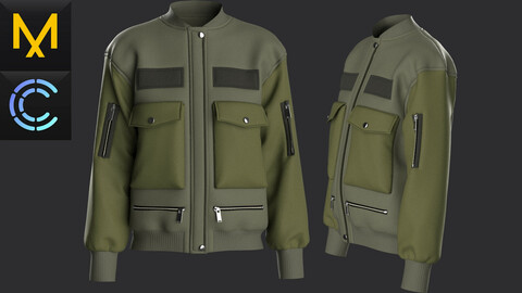 Tactical Jacket Female OBJ mtl FBX ZPRJ