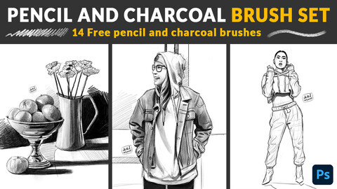 Pencil and charcoal brush set (Free)