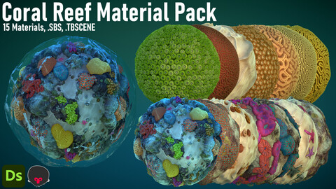 Coral Reef Material Pack