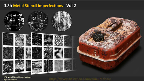 175 Metal Stencil Imperfections - Vol 2