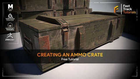 Creating a 3D Ammo Crate Game Asset - Free Tutorial