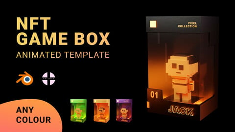 NFT Game Box template for Blender (.blend file + tutorial)