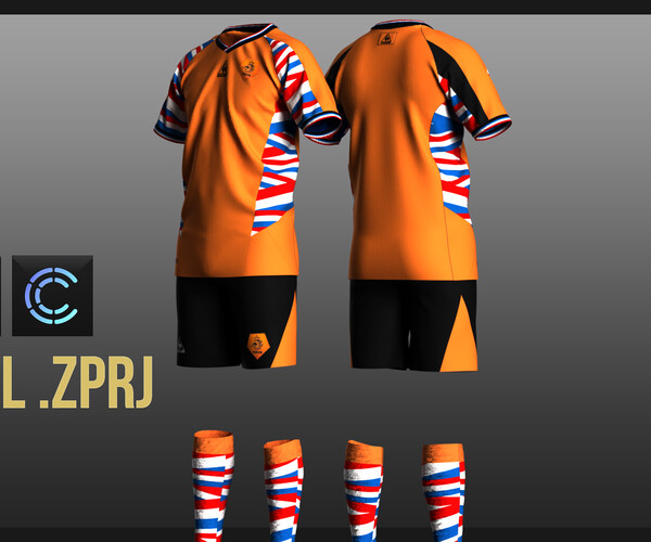 ArtStation - Errea Kit Soccer Clothes Sportwear Clo3D & Marvelous