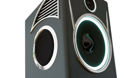 High-frequency modern loudspeaker with illumination