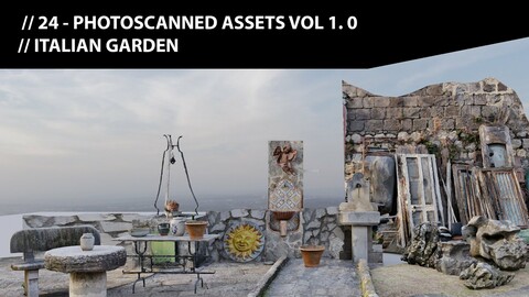 Italian Garden Photoscanned Assets Vol.1