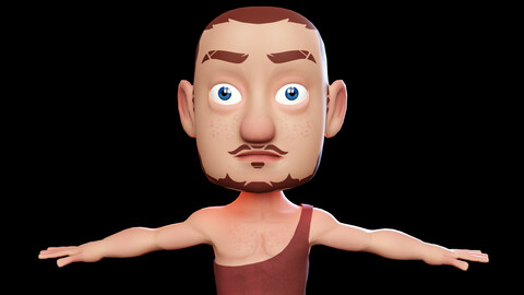 Pack 5 characters - 3D Modeling - Prehistorical man - Blender 3.0