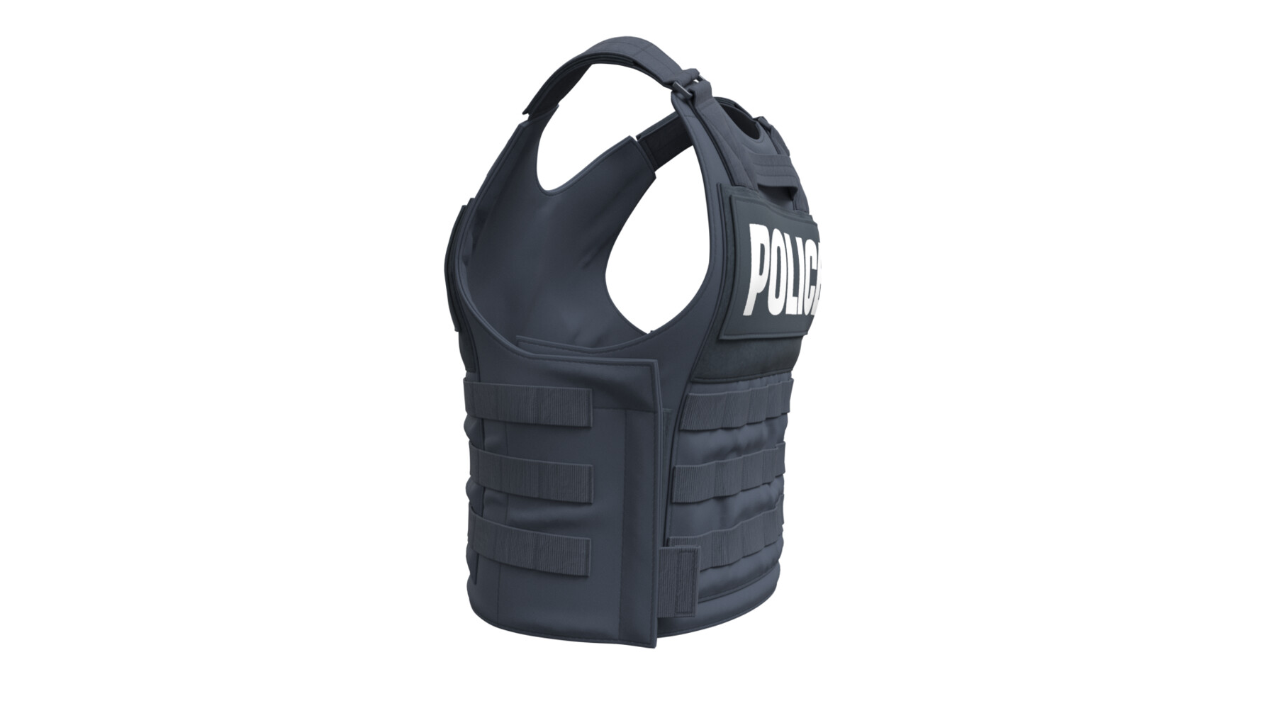 Police Bulletproof Plate Carrier Vest (Marvelous Designer / Clo 3D project)