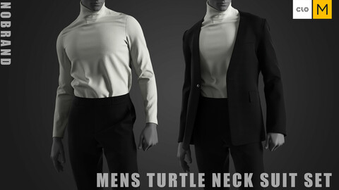 Mens - Turtle Neck Suit Set