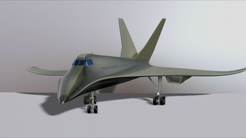 Concorde Prototype Aircraft of the Future Model Printing Miniature Assembly File STL for 3D Printing