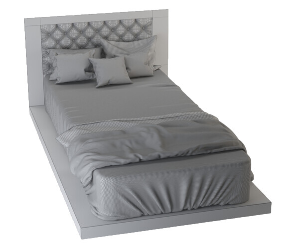 ArtStation Modern luxury single bed Resources