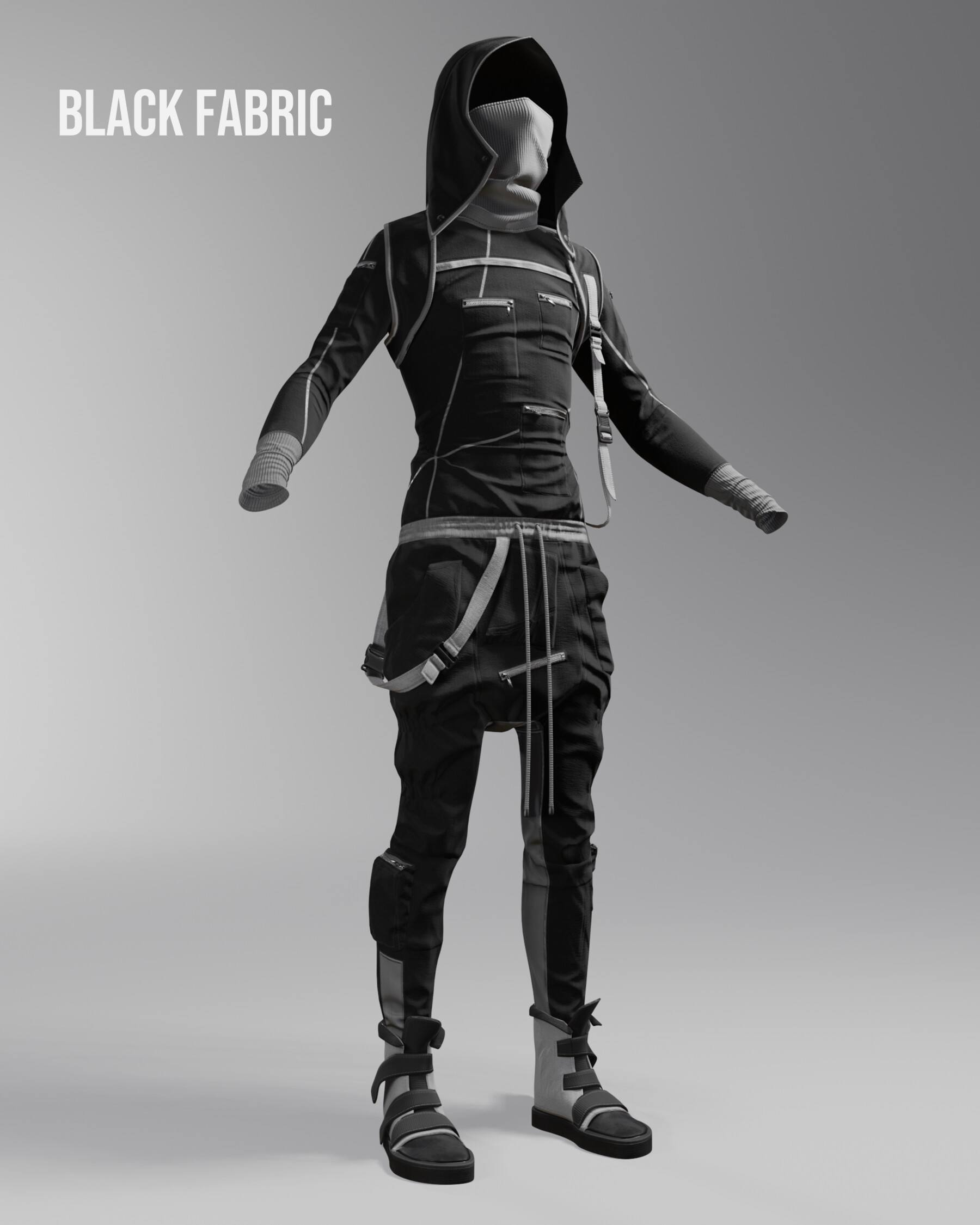 Futuristic Clothing for Metahuman - Works in Progress - Blender