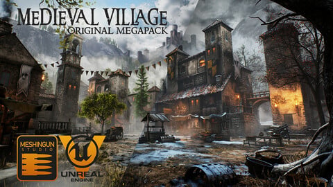 Medieval Village Megapack by Meshingun Studio - Unreal Engine 5|4