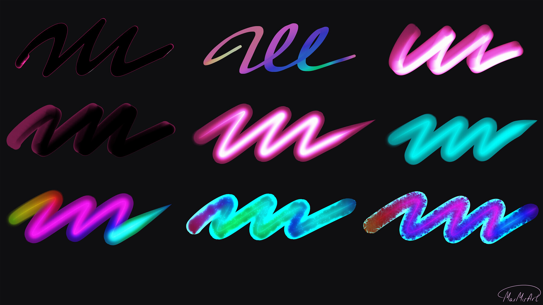 ArtStation Funny Brush Set 45 MarMirArt Funny Brushes For Procreate