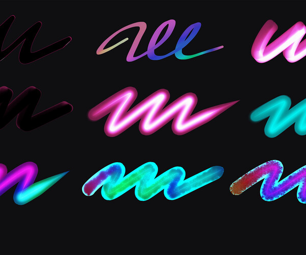 ArtStation Funny Brush Set 45 MarMirArt Funny Brushes For Procreate