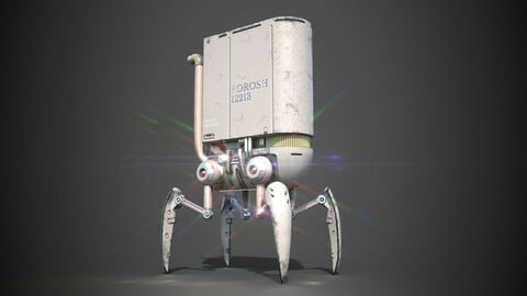 Spider Robot Editable Model