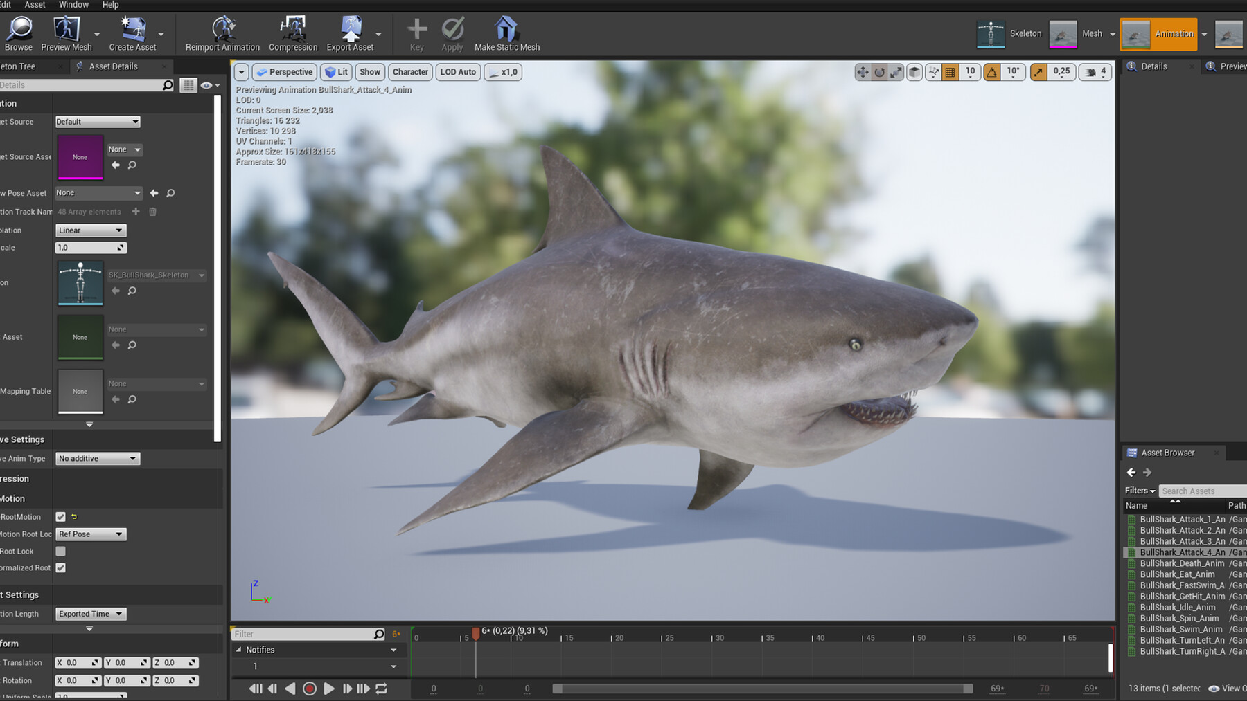 ArtStation - Shark Rigged and Animation in Blender